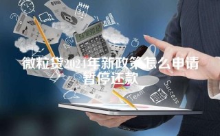 微粒贷2024年新政策怎么申请暂停还款