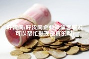 好贷网(好贷网企业微信客服说可以帮忙提现是真的吗)