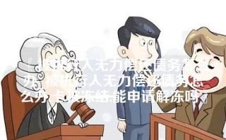 被执行人无力偿还债务怎么办_被执行人无力偿还债务怎么办,卡被冻结,能申请解冻吗