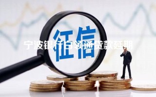 宁波银行白领通贷款延期