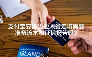 支付宝安排当地人员走访需要准备流水和征信报告吗？