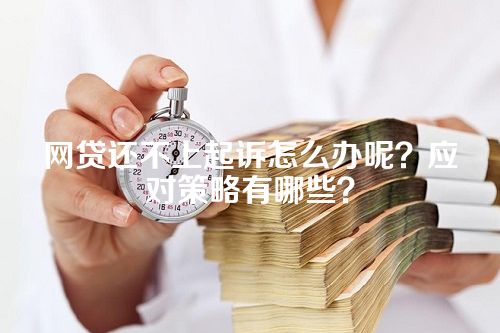 网贷还不上起诉怎么办呢？应对策略有哪些？