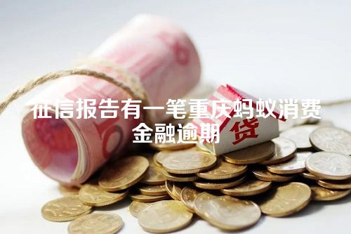 征信报告有一笔重庆蚂蚁消费金融逾期