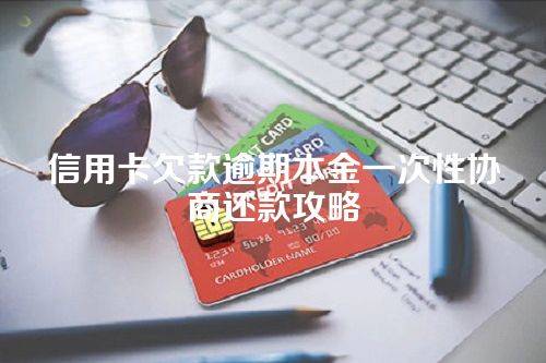 信用卡欠款逾期本金一次性协商还款攻略