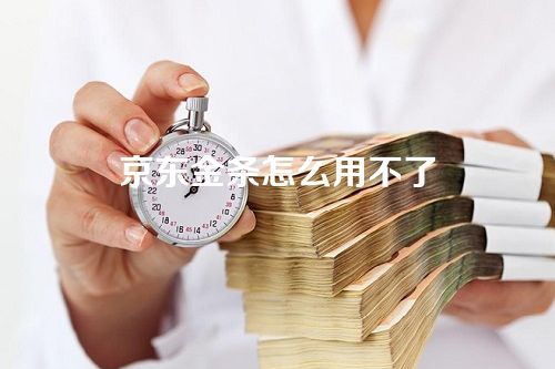 京东金条怎么用不了