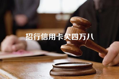 招行信用卡欠四万八