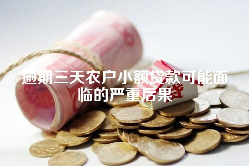 逾期三天农户小额贷款可能面临的严重后果