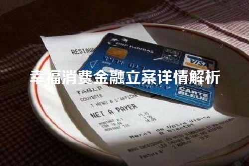 幸福消费金融立案详情解析