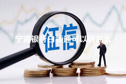 宁波银行白领通可以协商么