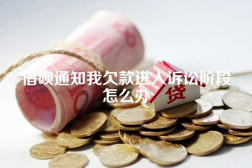 借呗通知我欠款进入诉讼阶段怎么办