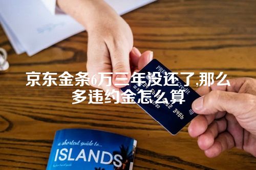 京东金条6万三年没还了,那么多违约金怎么算